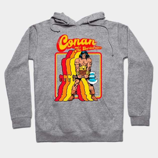 Retro Barbarian Hoodie by OniSide